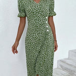 Meredith - Floral V Neck Dress — view 2