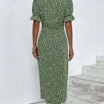Meredith - Floral V Neck Dress — view 3