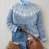 Mia - classic retro knit sweater — view 1