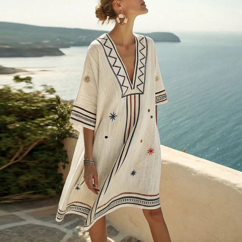 Mila - elegant and versatile beach dress for summer days — view 1