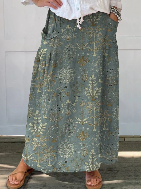 Patterned patterned skirt — view 2