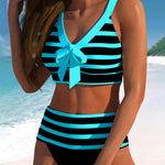 Molly - High Waisted Striped Bikini — view 7