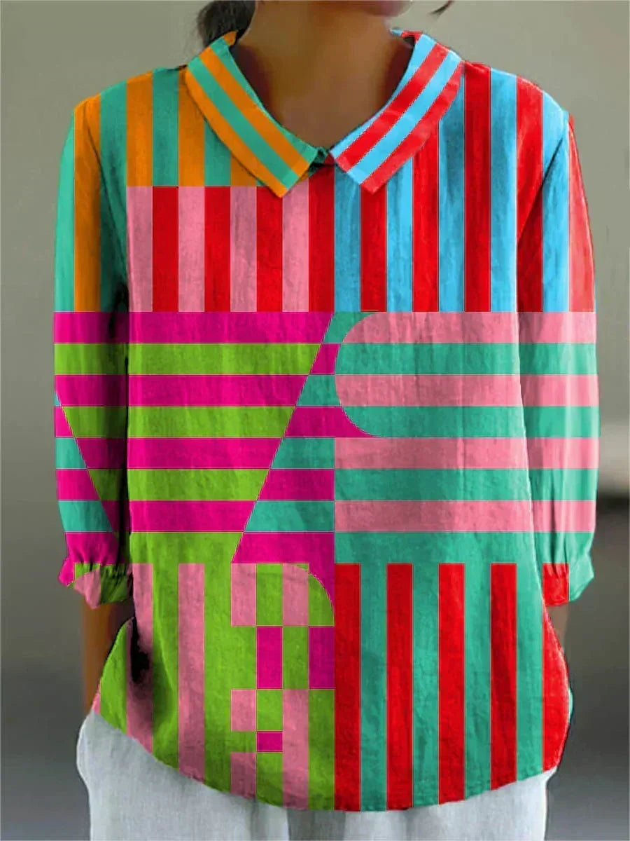 Morgan - Geometric play blouse — view 2