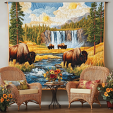 Art tapestry - Bison — view 1