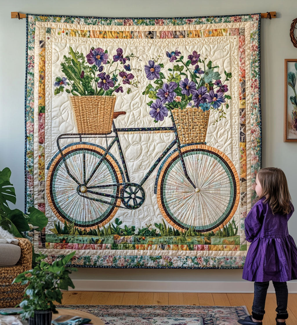 Art tapestry - Blooming Wheels — view 1