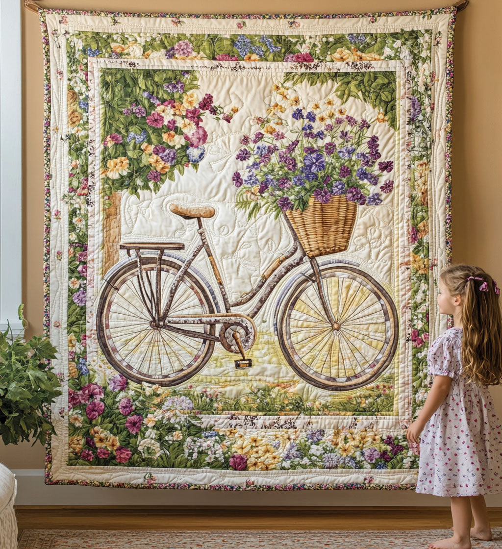 Art tapestry - Fahrrad flowers — view 1