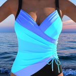 Naomi – elegant swimsuit with colourful pattern — view 4