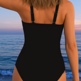 Naomi – elegant swimsuit with colourful pattern — view 5