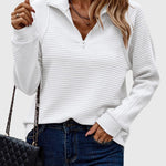 Naomi - elegant sweater with zipper — view 2