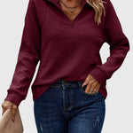Naomi - elegant sweater with zipper — view 5