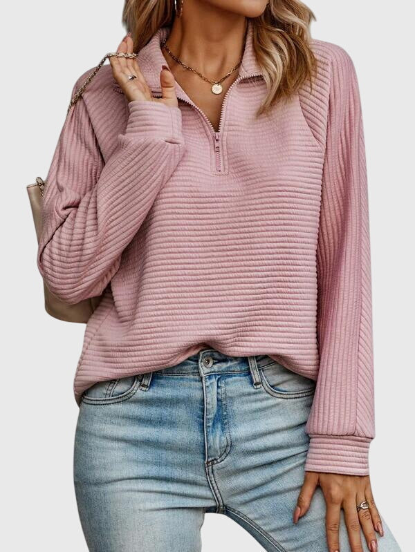 Naomi - elegant sweater with zipper — view 7