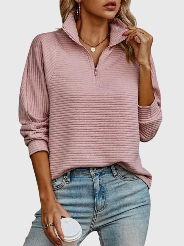 Naomi - elegant sweater with zipper — view 8