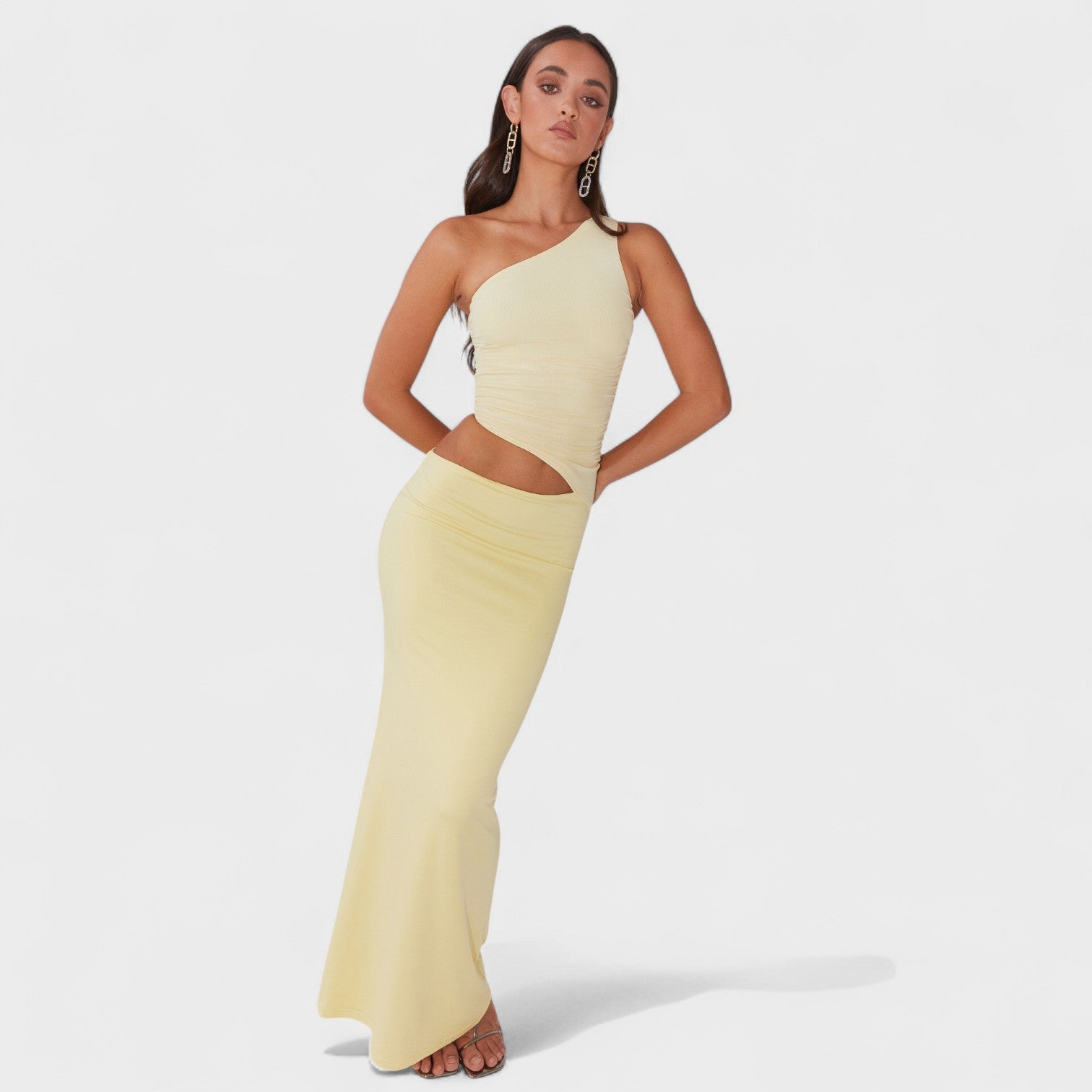 Natalia - asymmetric maxi dress — view 2