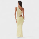 Natalia - asymmetric maxi dress — view 4