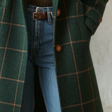 Natalia checkered tweed jacket with lapel collar — view 3