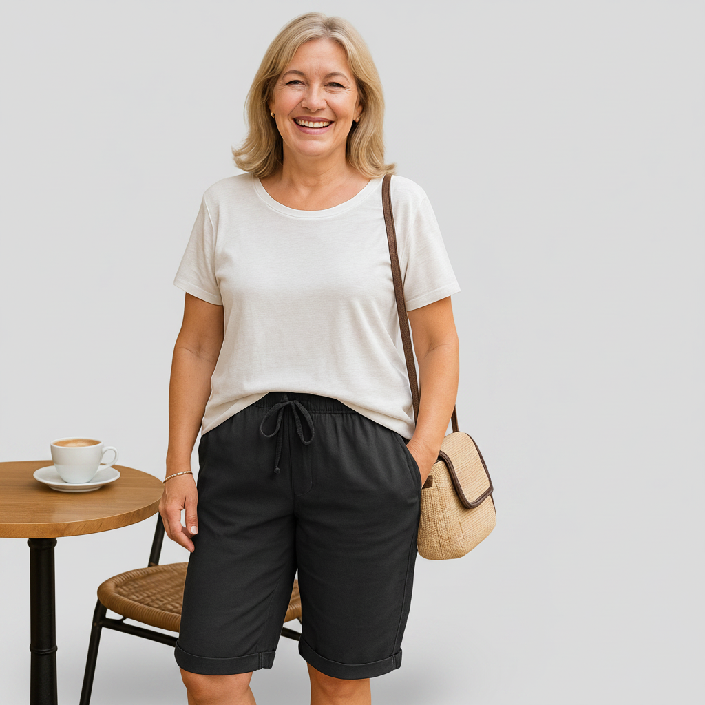 Natalia - cotton comfortable shorts — view 1