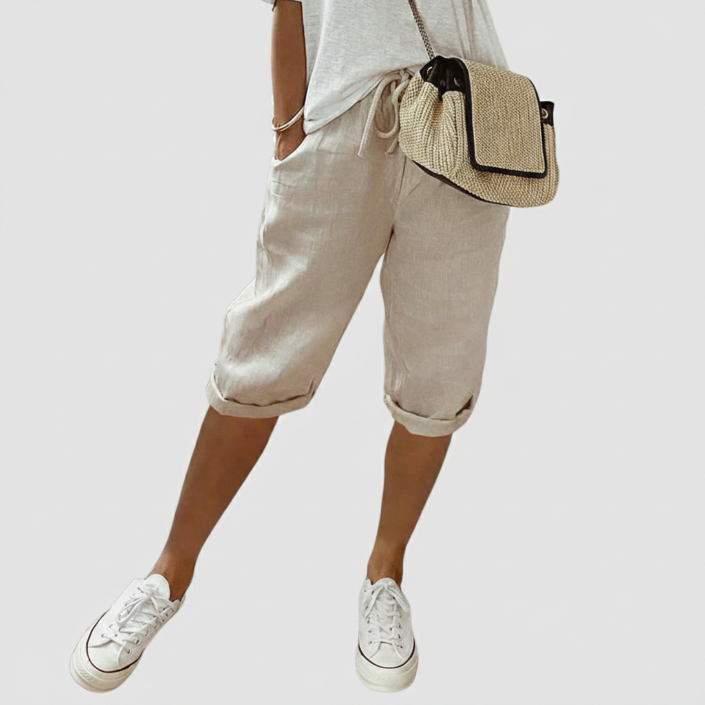 Natalia - cotton comfortable shorts — view 2