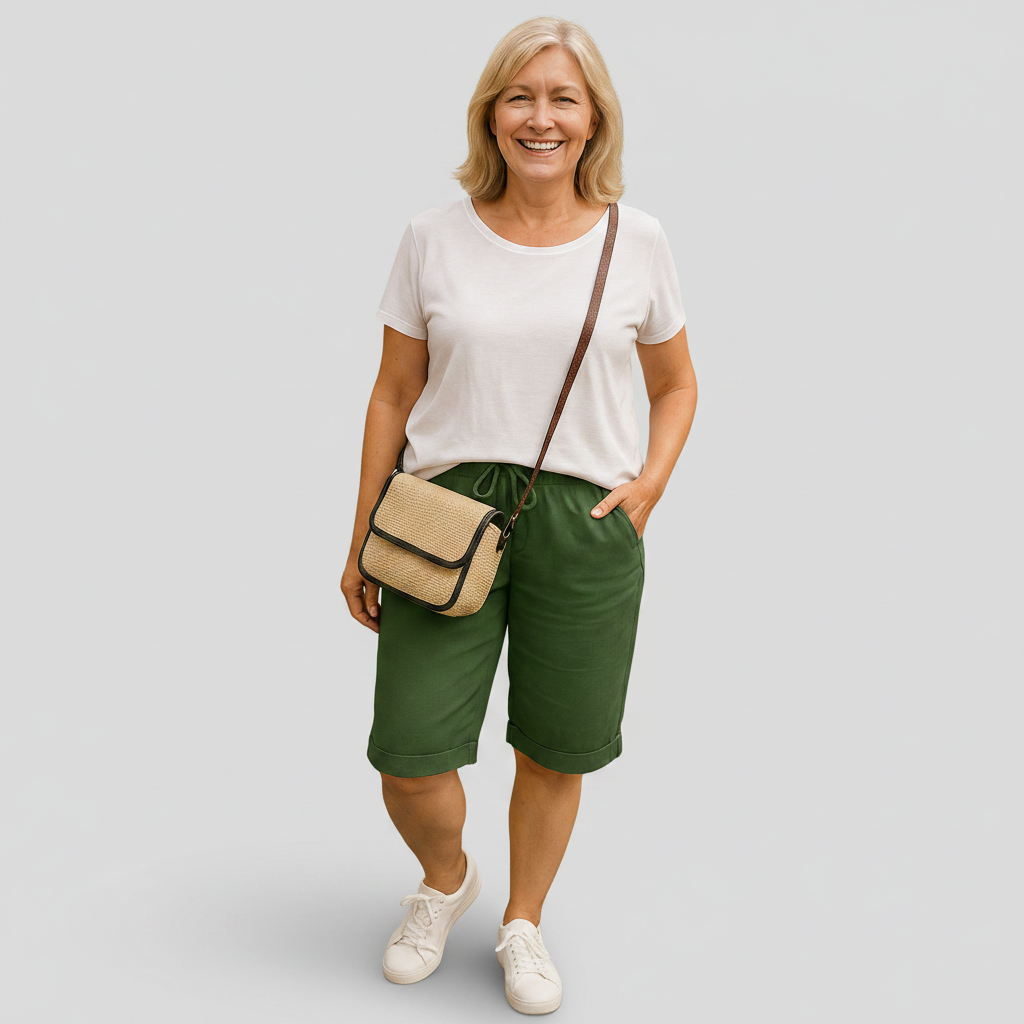 Natalia - cotton comfortable shorts — view 3