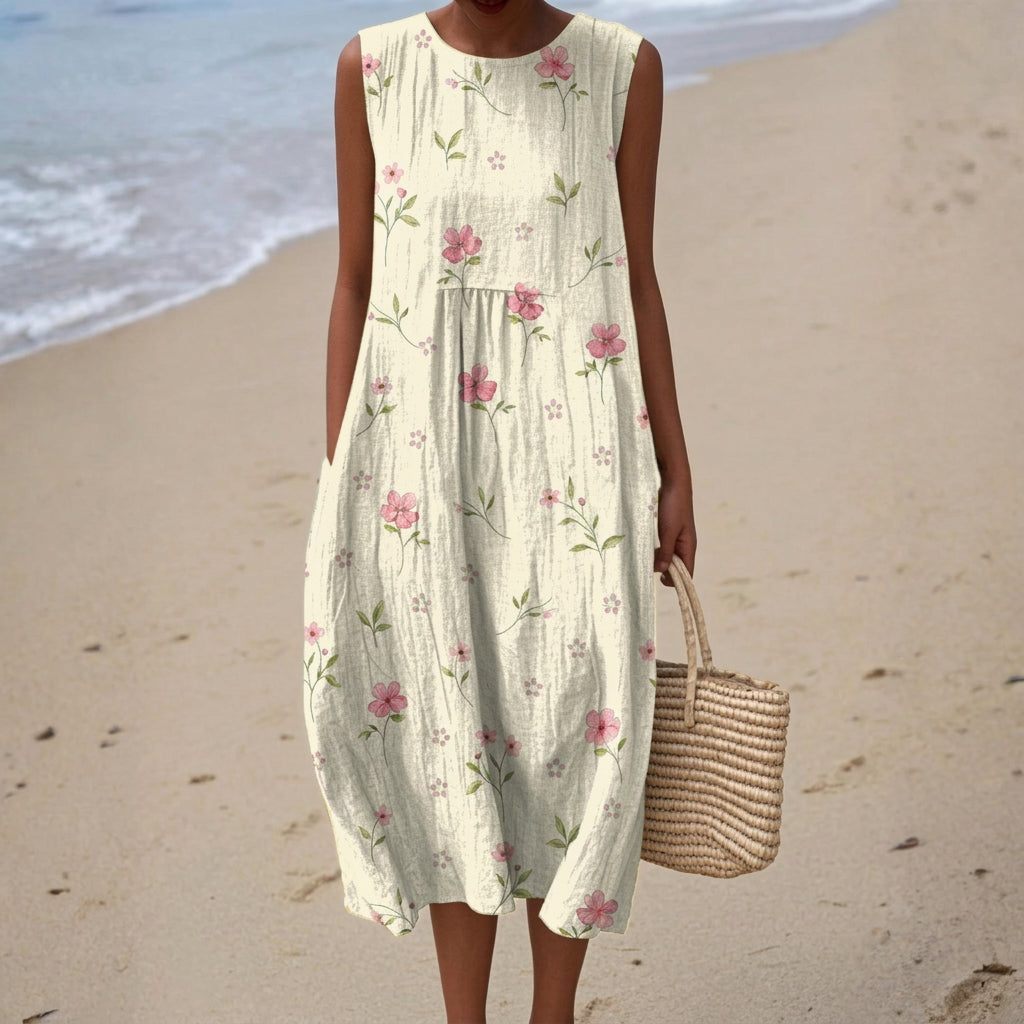 Natalia - dress with floating petals — view 1