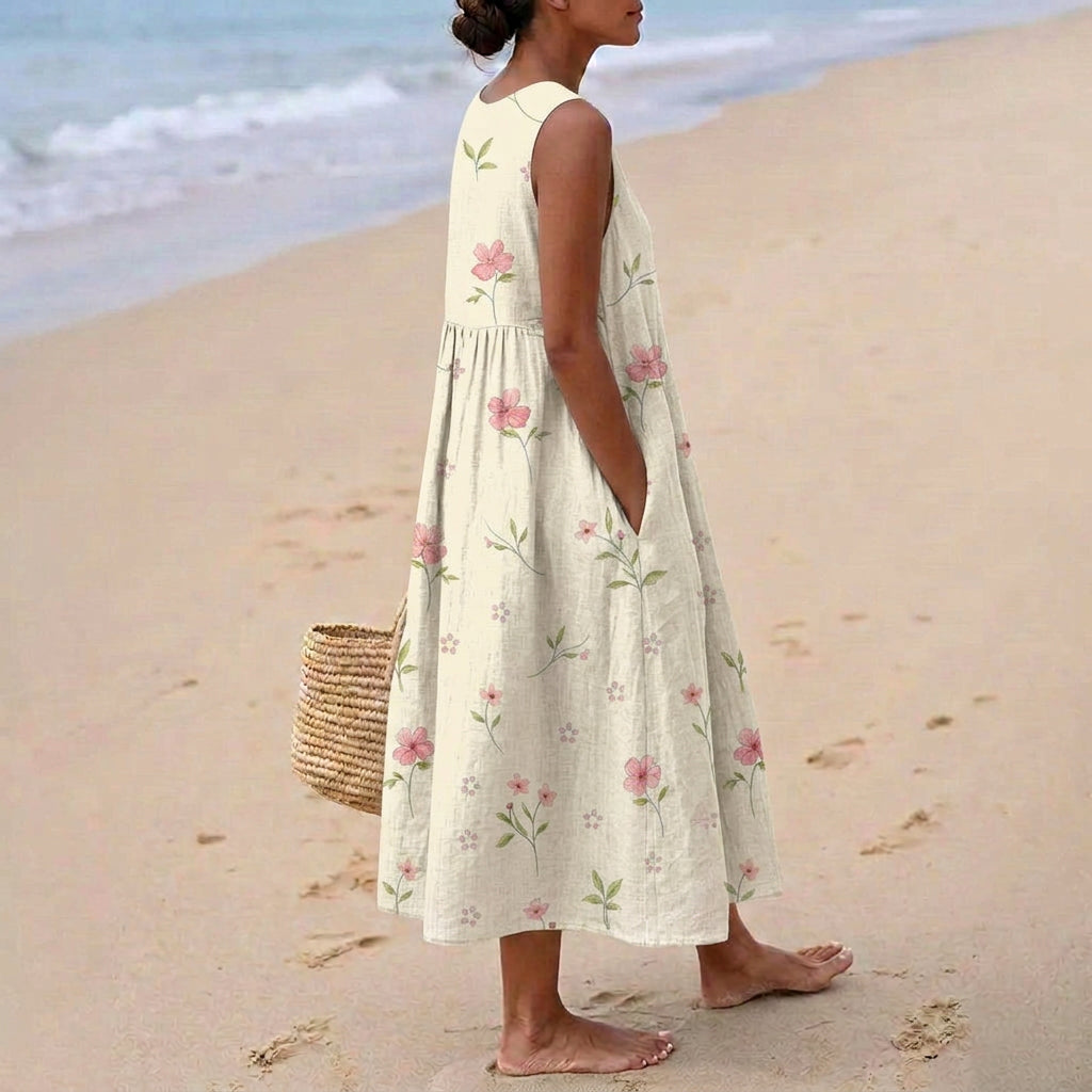 Natalia - dress with floating petals — view 2