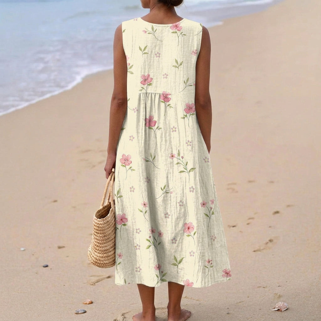 Natalia - dress with floating petals — view 3