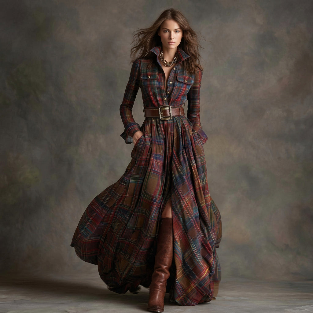 Natalie - shirt dress with belt — view 3
