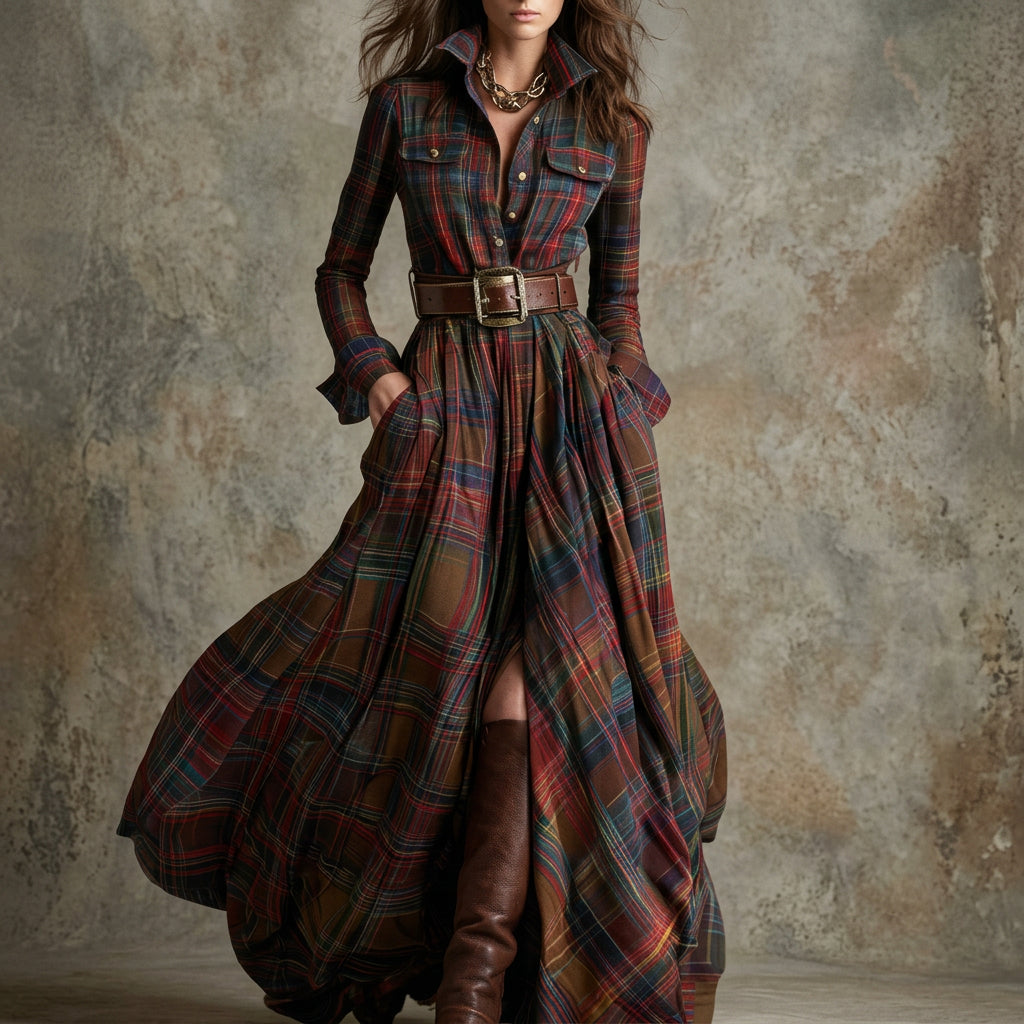 Natalie - shirt dress with belt — view 9