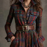 Natalie - shirt dress with belt — view 11