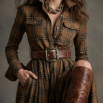 Natalie - shirt dress with belt — view 12
