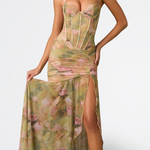Nina - long dress with lace — view 1