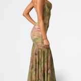 Nina - long dress with lace — view 4
