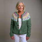 Nina - retro Icelandic cardigan — view 1