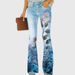 Women's trousers with flowers — view 3