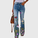Women's trousers with flowers — view 5