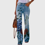 Women's trousers with flowers — view 6