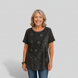 Nora - boho drape top — view 1
