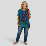 Nora - boho drape top — view 4