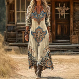 Nora - casual long sleeve dress with retro inspiration — view 1