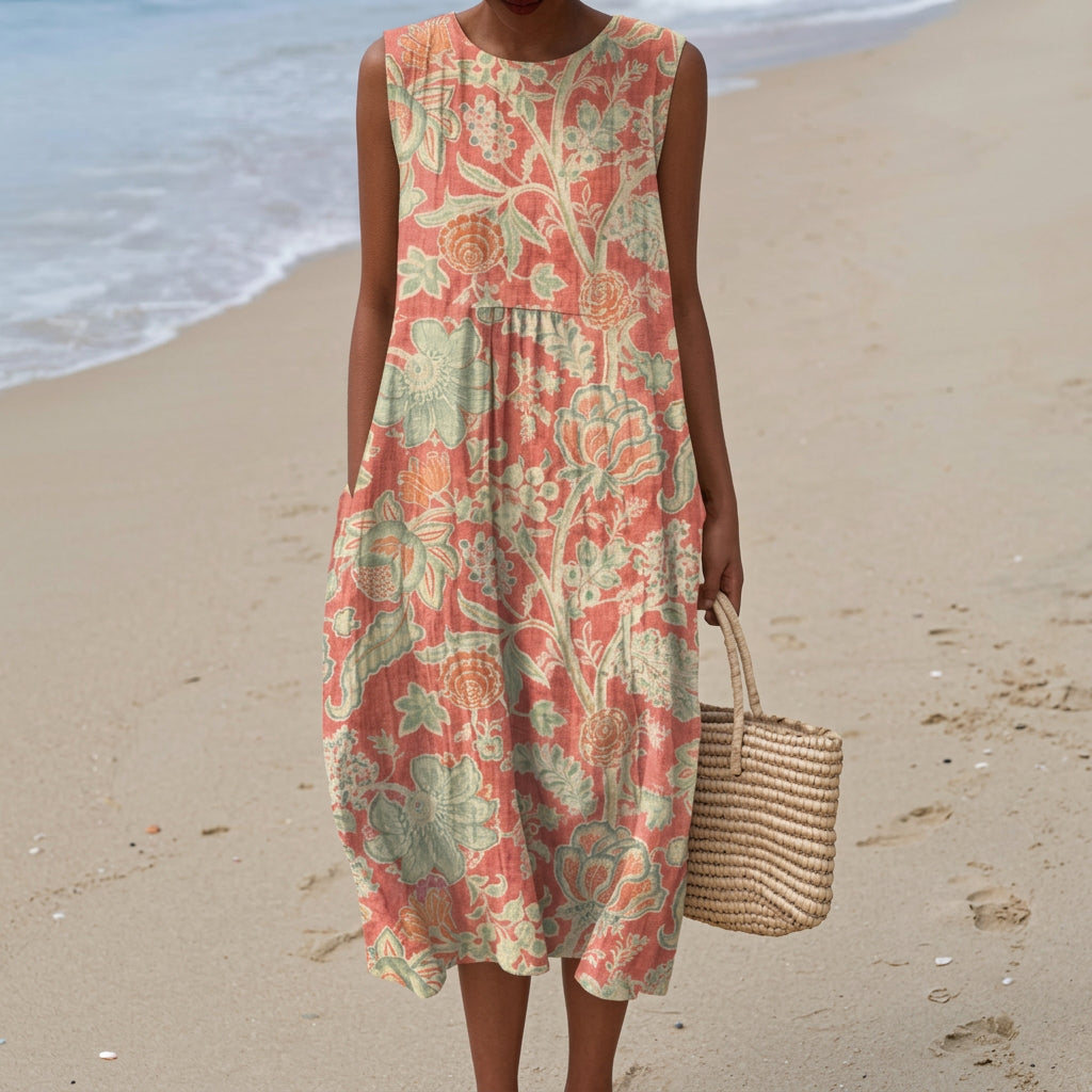 Nova - retro floral dress — view 1