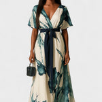 Oakley Long Dress Watercolor Print — view 1