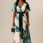 Oakley Long Dress Watercolor Print — view 2