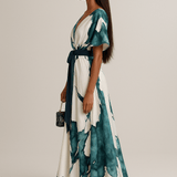 Oakley Long Dress Watercolor Print — view 3