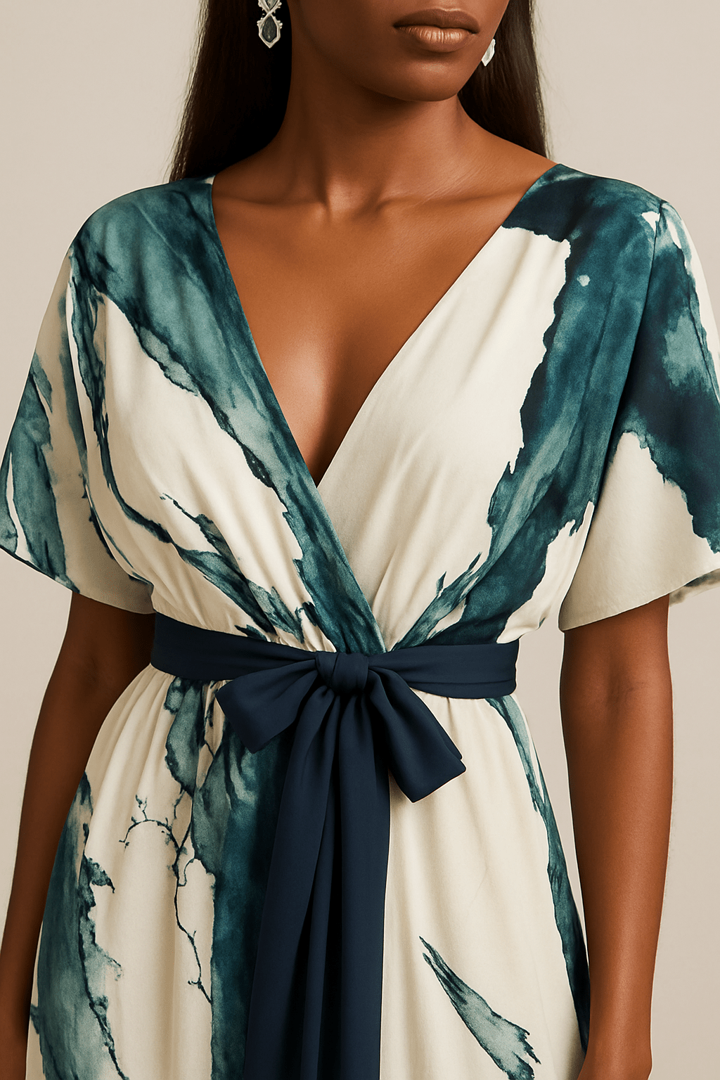 Oakley Long Dress Watercolor Print — view 4