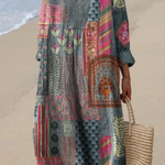 Paisley - bohemian patchwork dress — view 2