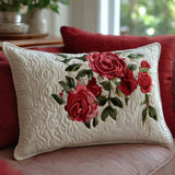 Cushion Cover - Garden Rose Hearts — view 1