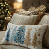 Padded pillowcase - Festive forest — view 1