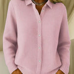 Patricia - Textured Button Front Cardigan — view 1