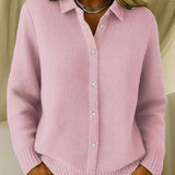 Patricia - Textured Button Front Cardigan — view 1