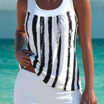 Phoebe - elegant tankini with tummy control effect and matching shorts — view 5