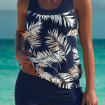Phoebe - elegant tankini with tummy control effect and matching shorts — view 6